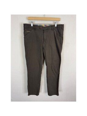 Meyer Chicago Dark Brown Organic Cotton Chinos Pants Mens 52 Men 36x28